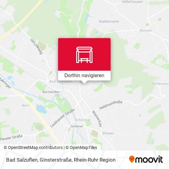 Bad Salzuflen, Ginsterstraße Karte