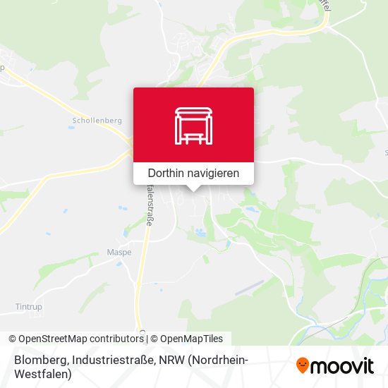 Blomberg, Industriestraße Karte