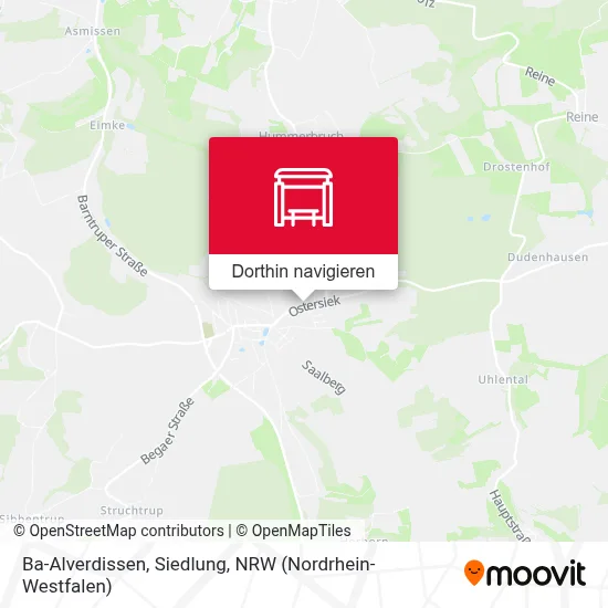 Ba-Alverdissen, Siedlung Karte