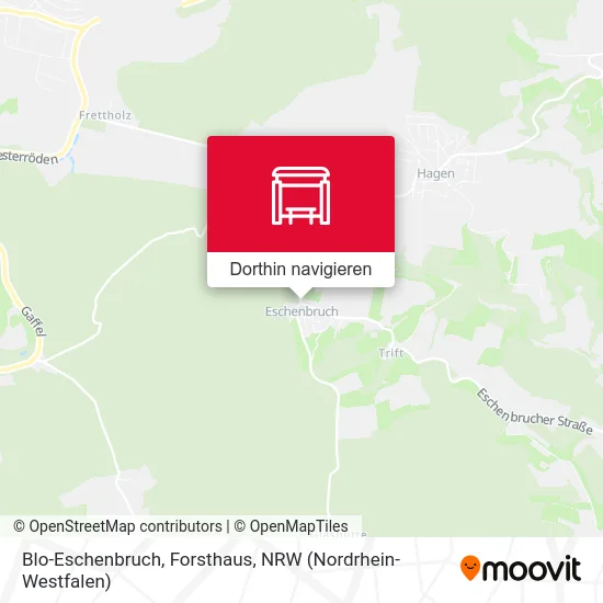 Blo-Eschenbruch, Forsthaus Karte