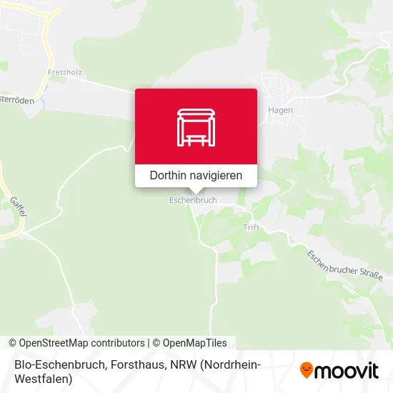 Blo-Eschenbruch, Forsthaus Karte