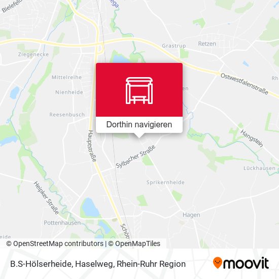 B.S-Hölserheide, Haselweg Karte