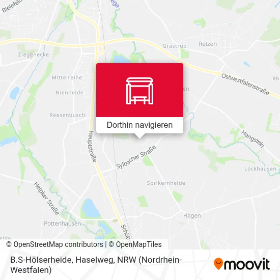 B.S-Hölserheide, Haselweg Karte