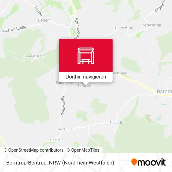 Barntrup-Bentrup Karte