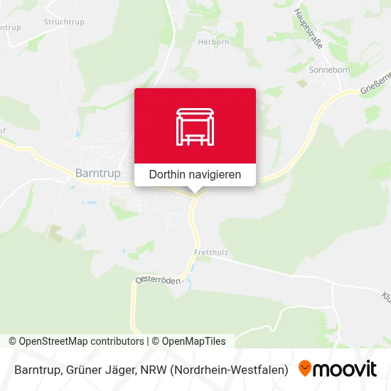 Barntrup, Grüner Jäger Karte