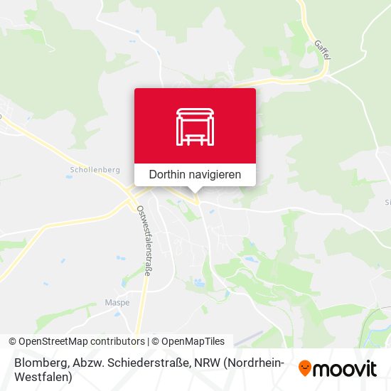 Blomberg, Abzw. Schiederstraße Karte