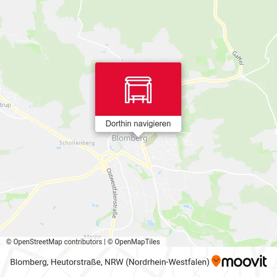 Blomberg, Heutorstraße Karte