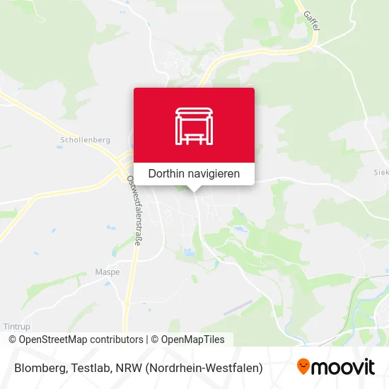 Blomberg, Testlab Karte