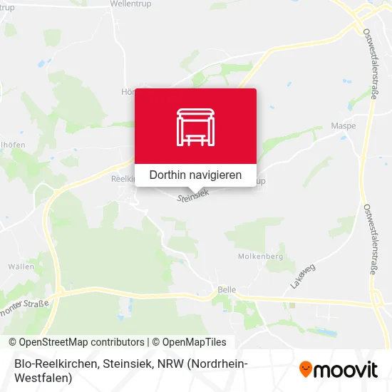 Blo-Reelkirchen, Steinsiek Karte