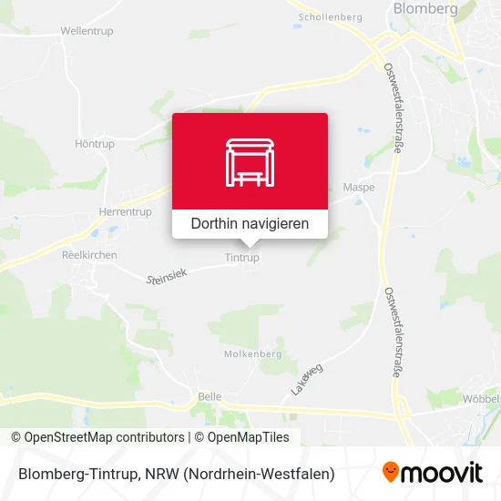 Blomberg-Tintrup Karte