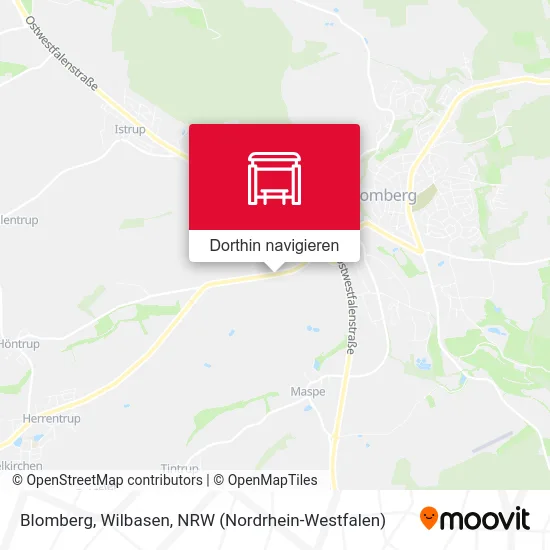 Blomberg, Wilbasen Karte