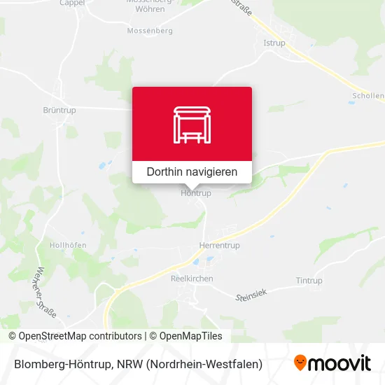 Blomberg-Höntrup Karte