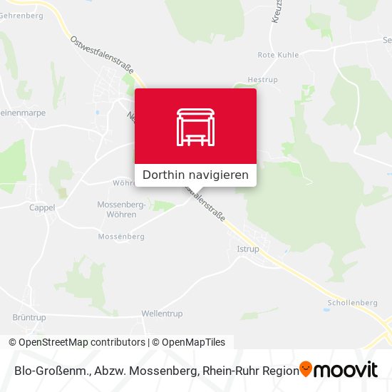 Blo-Großenm., Abzw. Mossenberg Karte