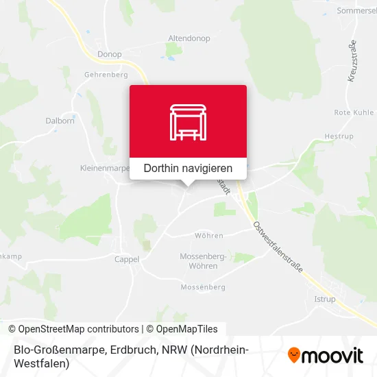 Blo-Großenmarpe, Erdbruch Karte