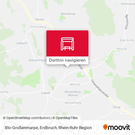 Blo-Großenmarpe, Erdbruch Karte