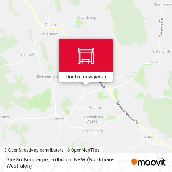 Blo-Großenmarpe, Erdbruch Karte