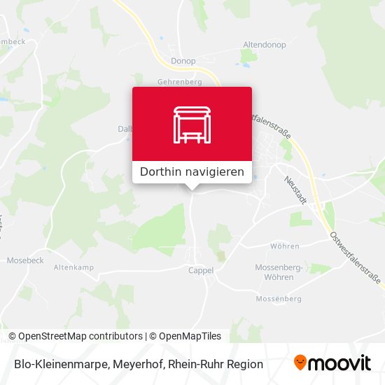 Blo-Kleinenmarpe, Meyerhof Karte