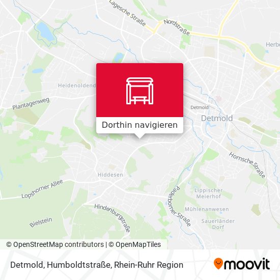Detmold, Humboldtstraße Karte