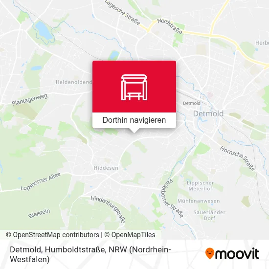 Detmold, Humboldtstraße Karte