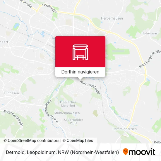 Detmold, Leopoldinum Karte