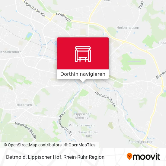 Detmold, Lippischer Hof Karte