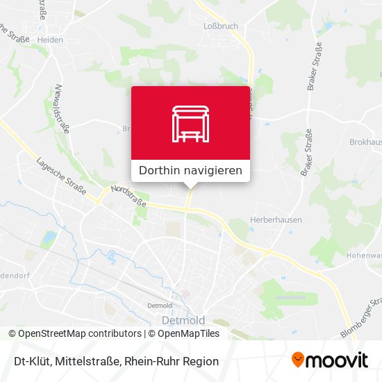 Dt-Klüt, Mittelstraße Karte