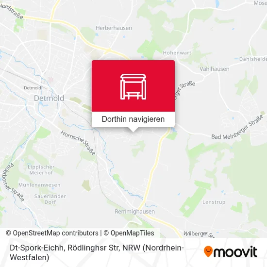 Dt-Spork-Eichh, Rödlinghsr Str Karte