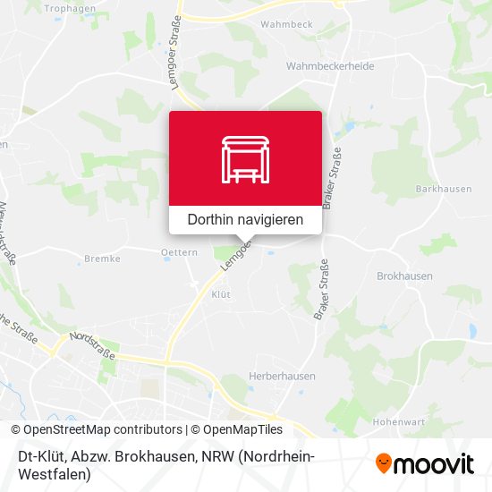 Dt-Klüt, Abzw. Brokhausen Karte