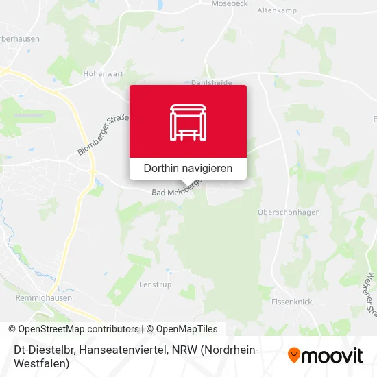 Dt-Diestelbr, Hanseatenviertel Karte