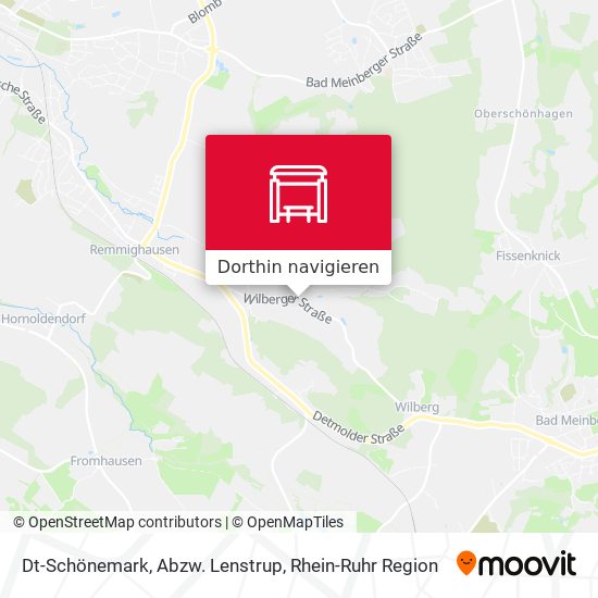 Dt-Schönemark, Abzw. Lenstrup Karte