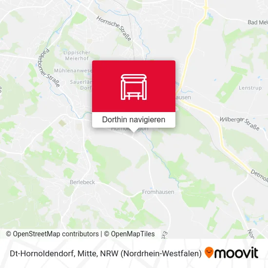 Dt-Hornoldendorf, Mitte Karte