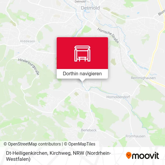 Dt-Heiligenkirchen, Kirchweg Karte