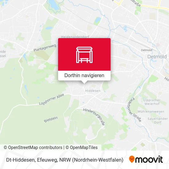 Dt-Hiddesen, Efeuweg Karte