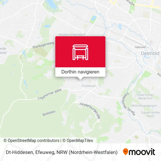 Dt-Hiddesen, Efeuweg Karte