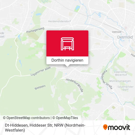 Dt-Hiddesen, Hiddeser Str Karte