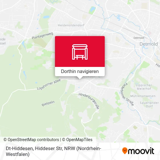 Dt-Hiddesen, Hiddeser Str Karte