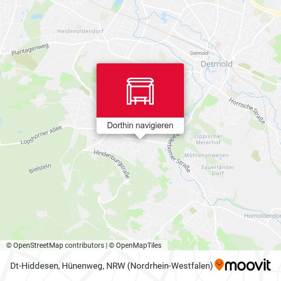 Dt-Hiddesen, Hünenweg Karte
