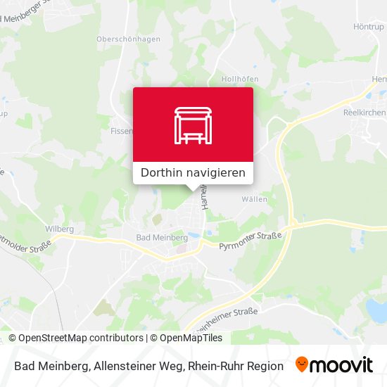 Bad Meinberg, Allensteiner Weg Karte