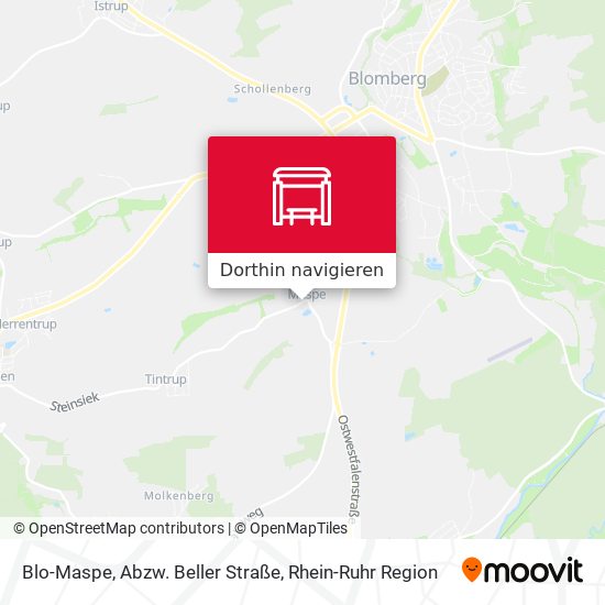 Blo-Maspe, Abzw. Beller Straße Karte