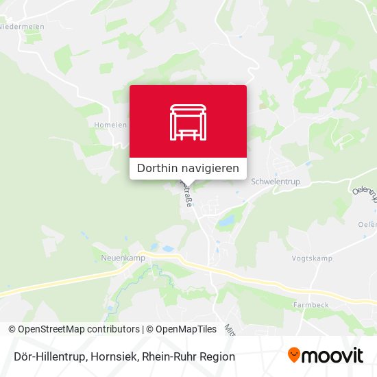 Dör-Hillentrup, Hornsiek Karte