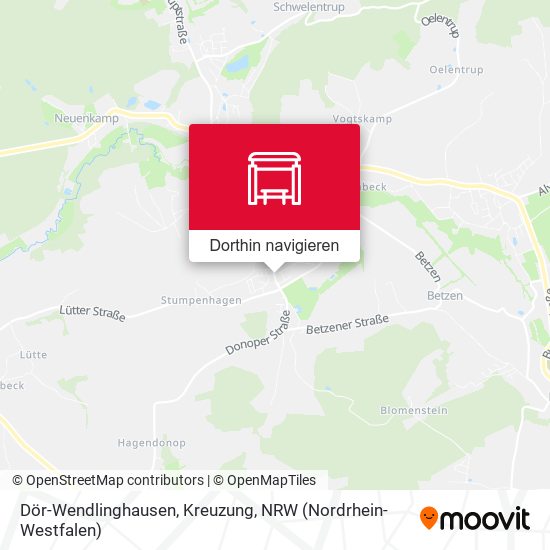 Dör-Wendlinghausen, Kreuzung Karte