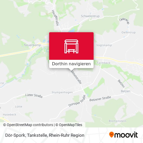 Dör-Spork, Tankstelle Karte