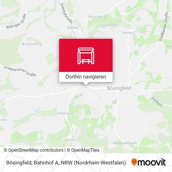 Bösingfeld, Bahnhof A Karte