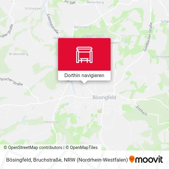 Bösingfeld, Bruchstraße Karte