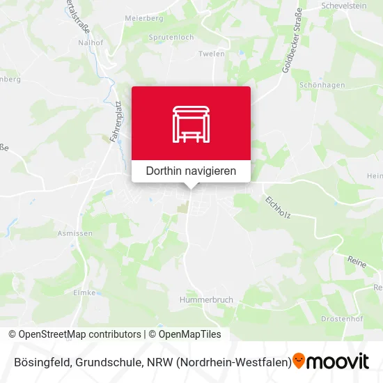 Bösingfeld, Grundschule Karte