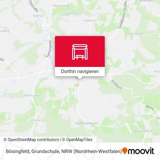 Bösingfeld, Grundschule Karte