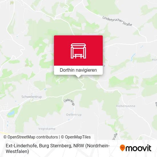 Ext-Linderhofe, Burg Sternberg Karte