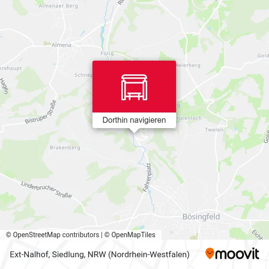 Ext-Nalhof, Siedlung Karte