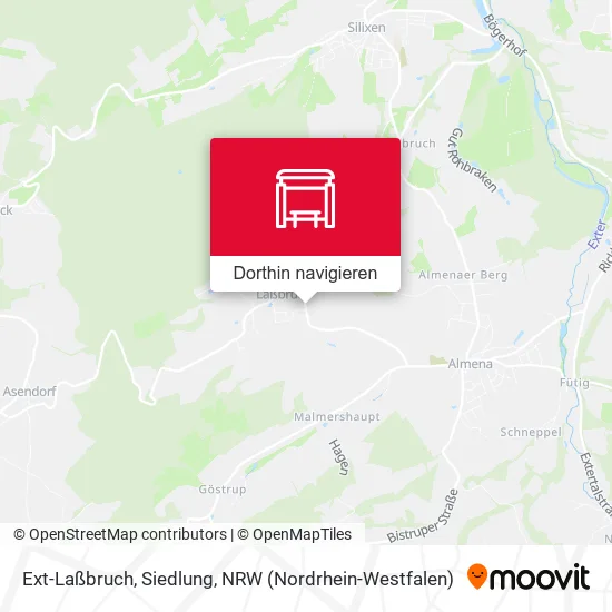 Ext-Laßbruch, Siedlung Karte