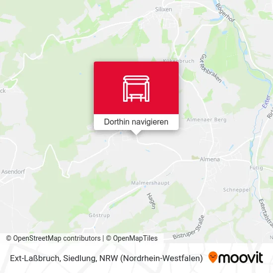 Ext-Laßbruch, Siedlung Karte